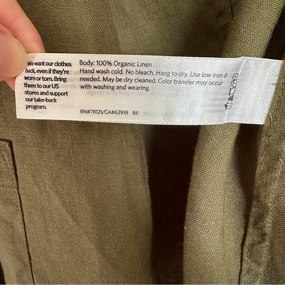 Eileen Fisher | Open Front Linen Jacket - Picture 4 of 7